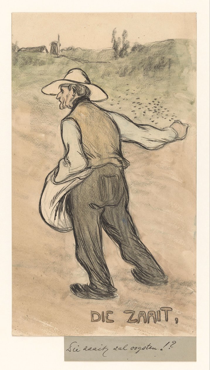 Den som sår, [skal høste] (tittel på gjenstand) av Jan de Waardt