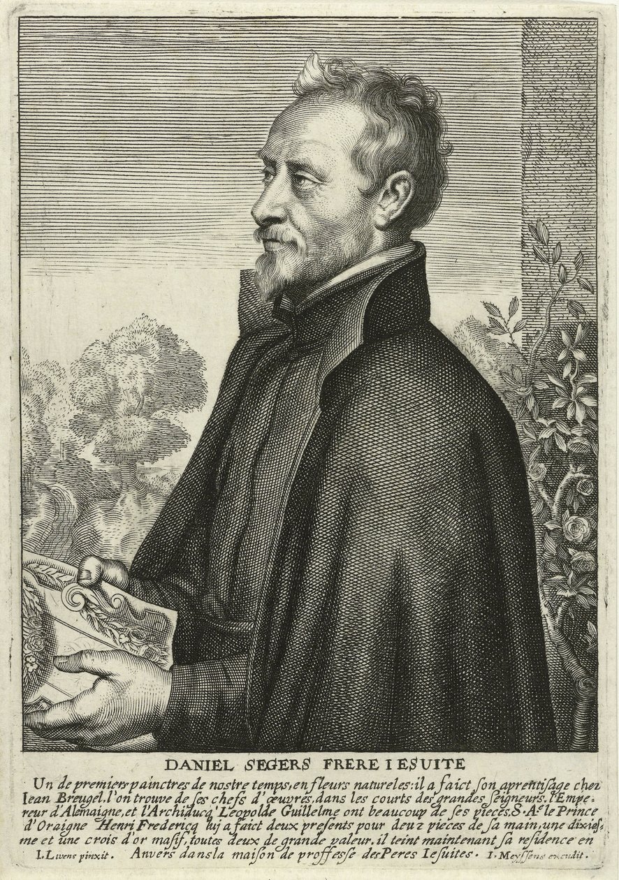 Daniel Segers (gravering) av Jan the Elder (after) Lievens