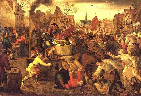 En landsby Kermesse av Jan the Elder Brueghel