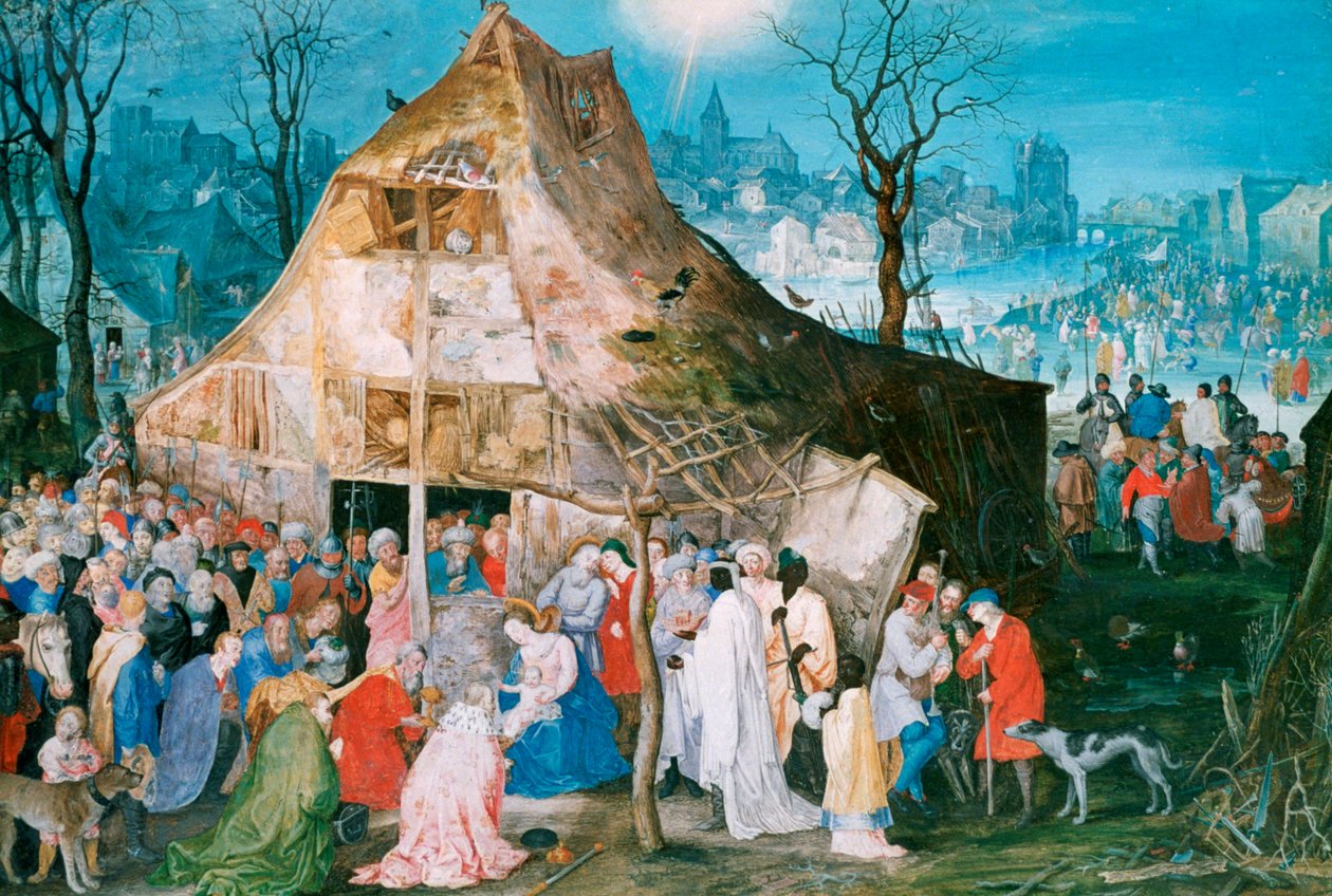 Tilbedelse av kongene, 1598 av Jan the Elder Brueghel