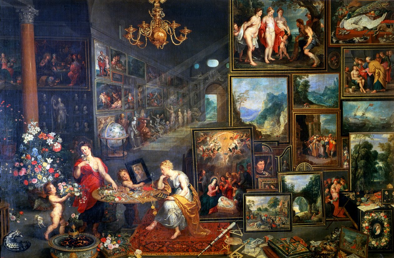 Allegori om syn og lukt, c1590-1625 av Jan the Elder Brueghel