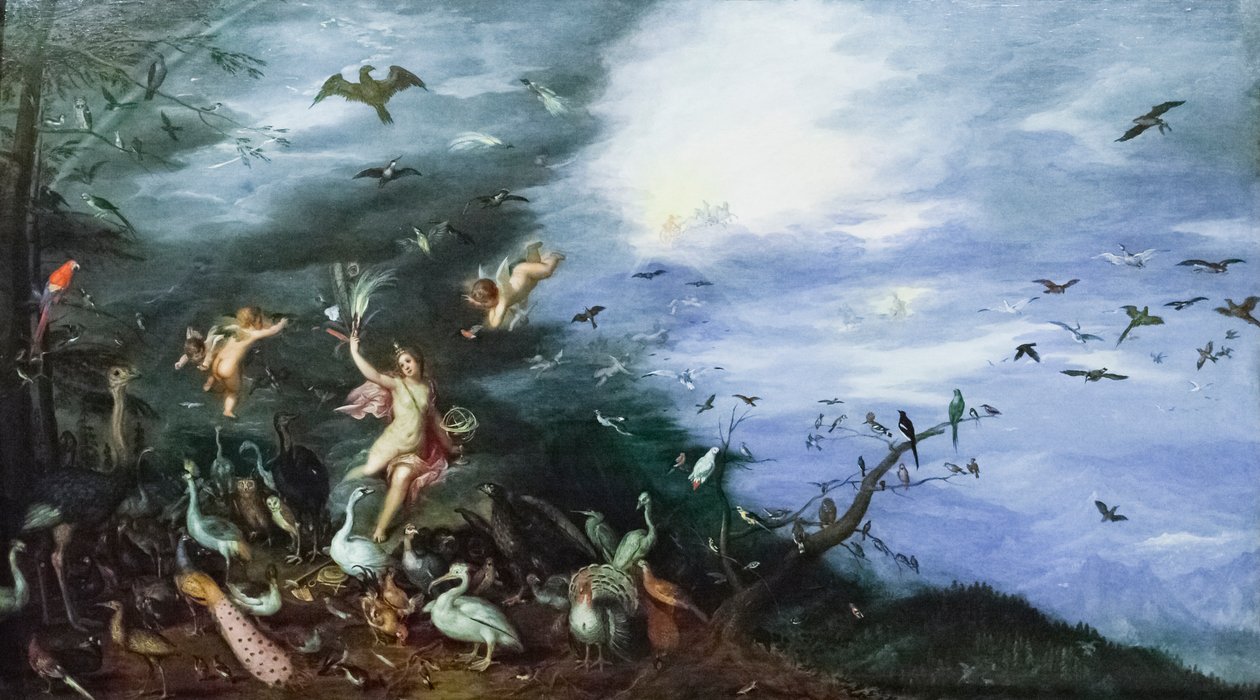 Allegori om luft av Jan the Elder Brueghel