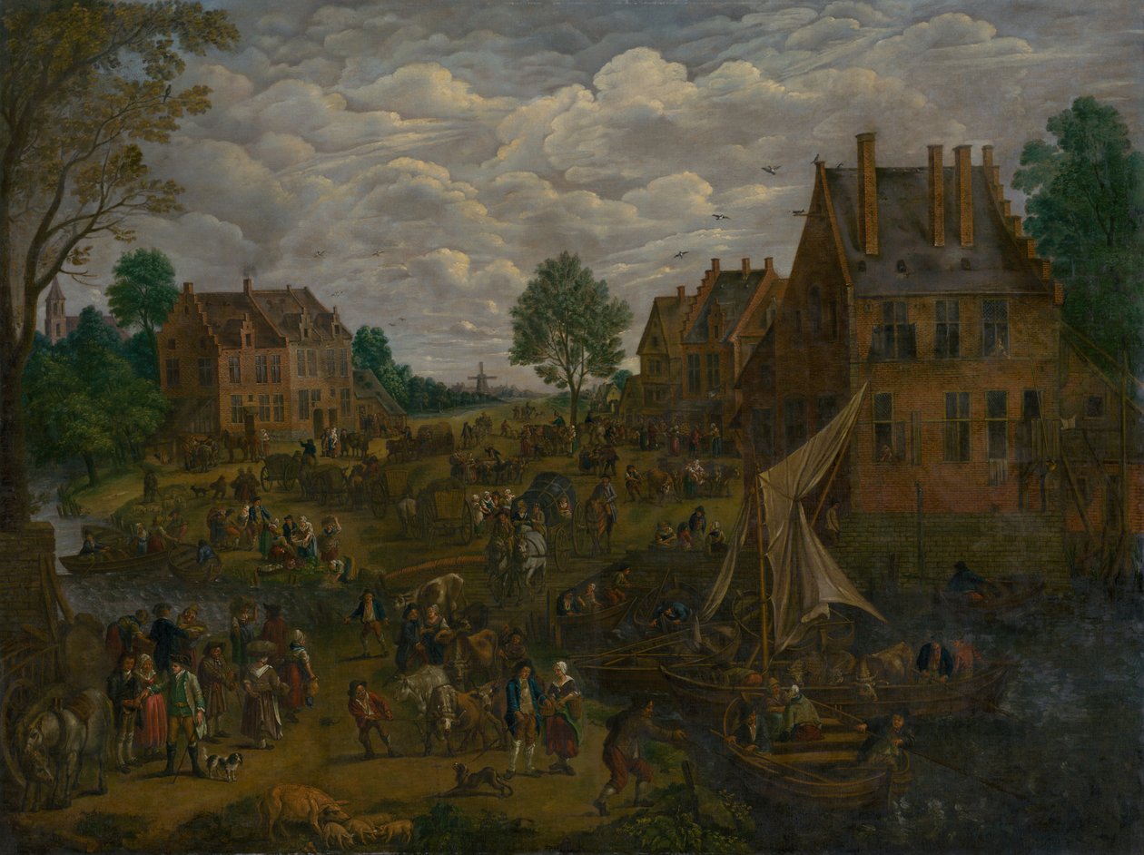 Nederlandsk messe, 1750-1800 av Jan the Elder Brueghel