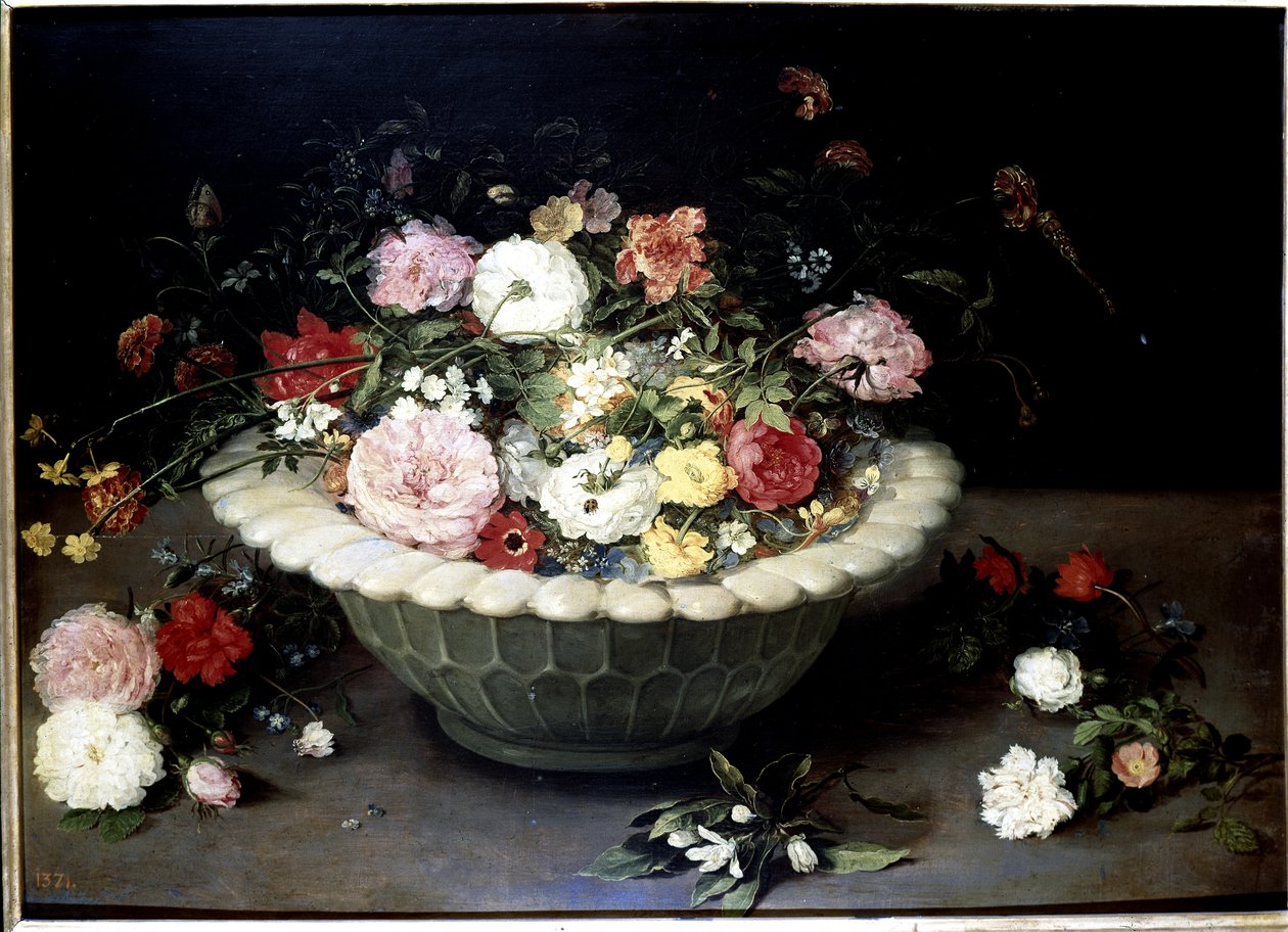 Blomster i en vase av Jan the Elder Brueghel