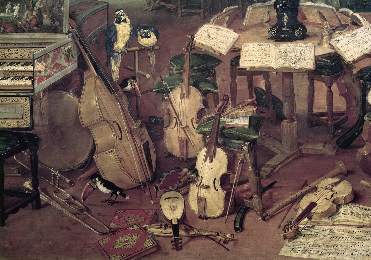 Høring, 1617 (detalj av 55898) av Jan the Elder Brueghel