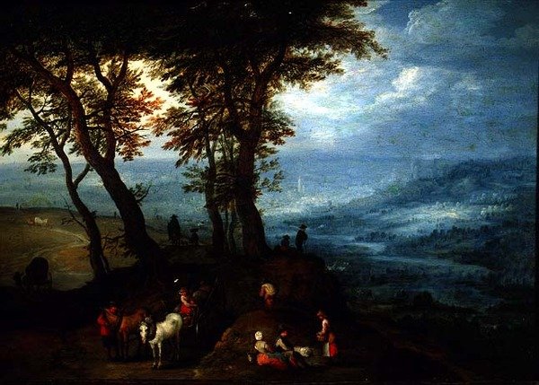 På vei til markedet av Jan the Elder Brueghel