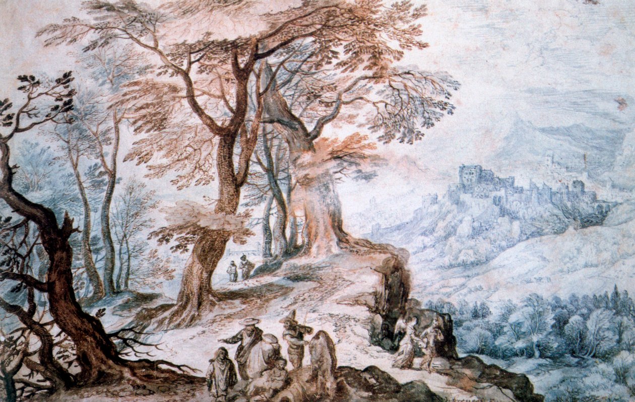 Passasje gjennom landskapet, c1588-1625 av Jan the Elder Brueghel