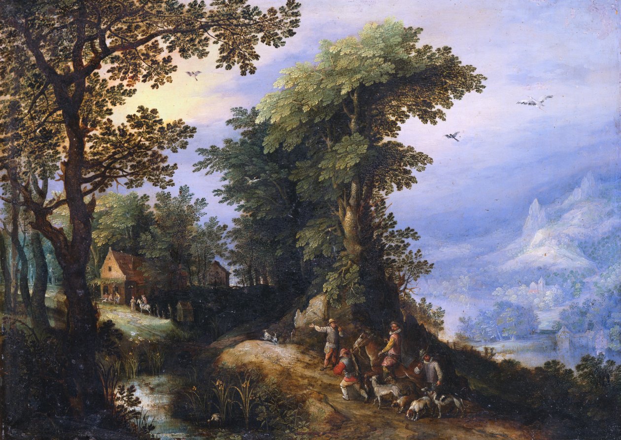 Tilbake fra jakten av Jan the Elder Brueghel