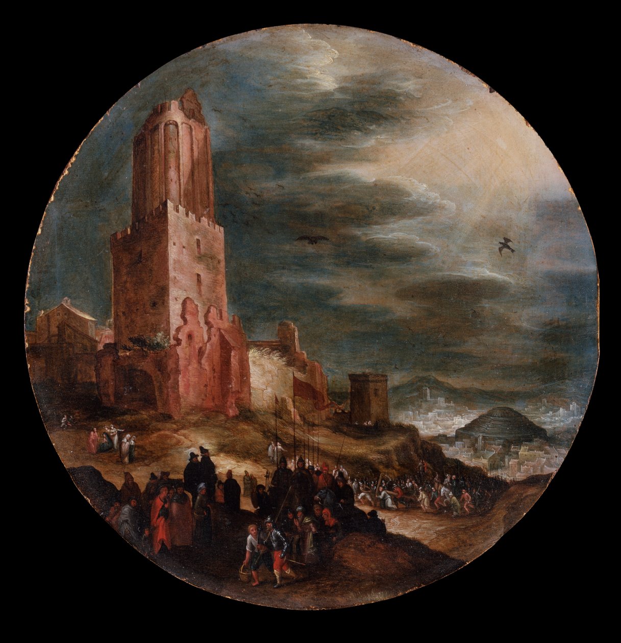Veien til Golgata, ca.1600 av Jan the Elder Brueghel