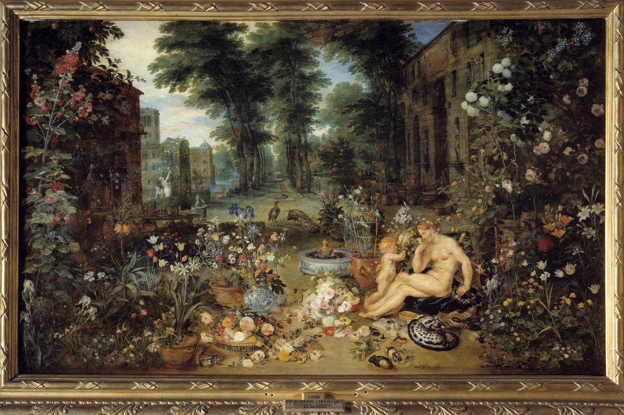 Lukt. Allegori om de fem sansene Maleri av Jan I Brueghel Dit De Velours (1568-1625) av Jan the Elder Brueghel