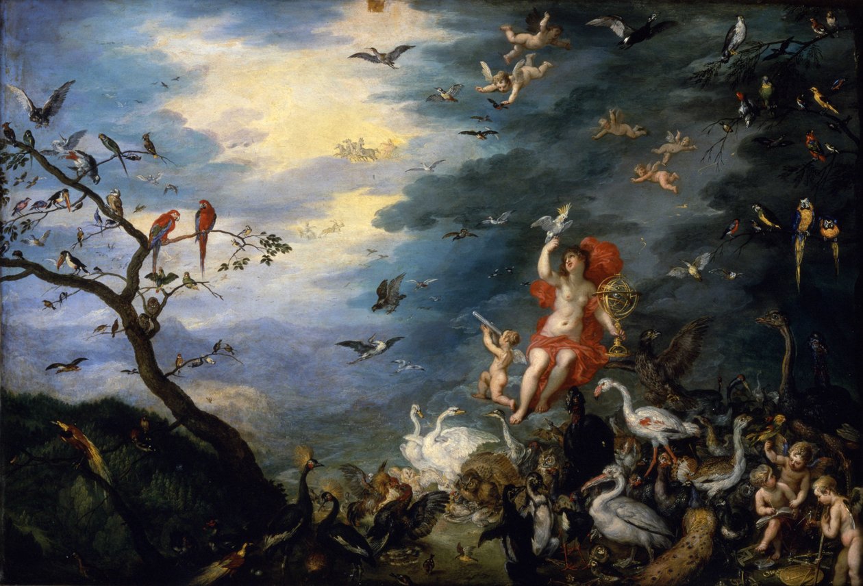 The Allegory of Air, fra en serie om "Allegory of the Elements", 1621 av Jan the Elder Brueghel