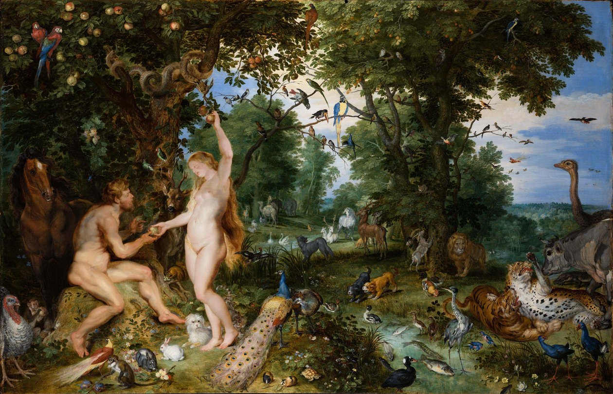 Edens hage med menneskets fall, ca. 1615. av Jan the Elder Brueghel
