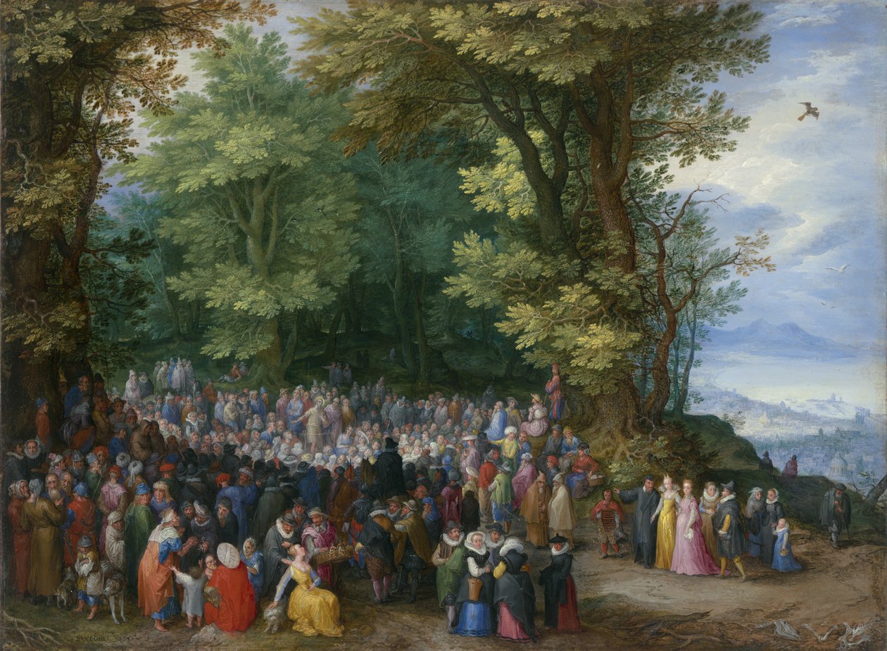 Bergprekenen av Jan the Elder Brueghel
