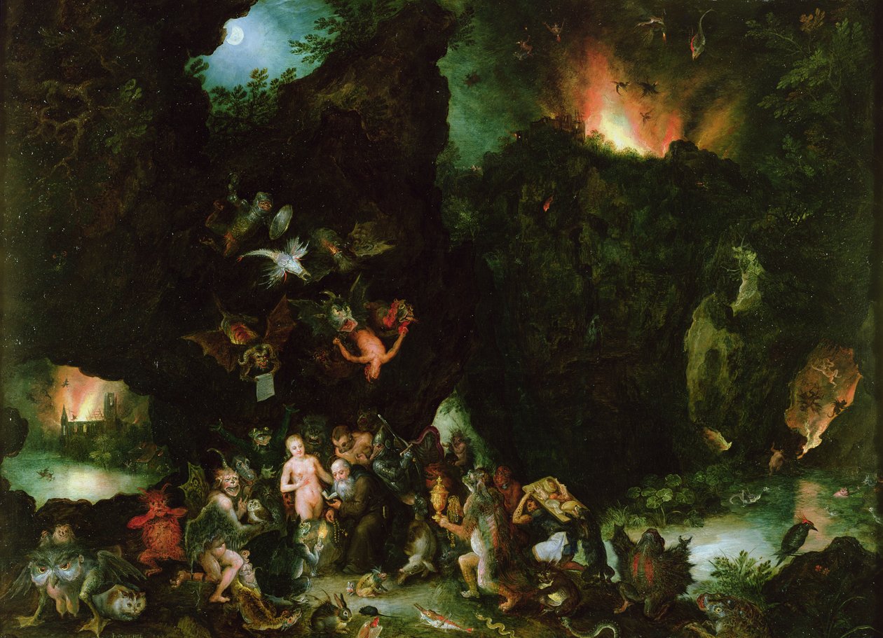 The Temptation of St. Anthony - Hell, 1594 (olje på kobber) av Jan the Elder Brueghel