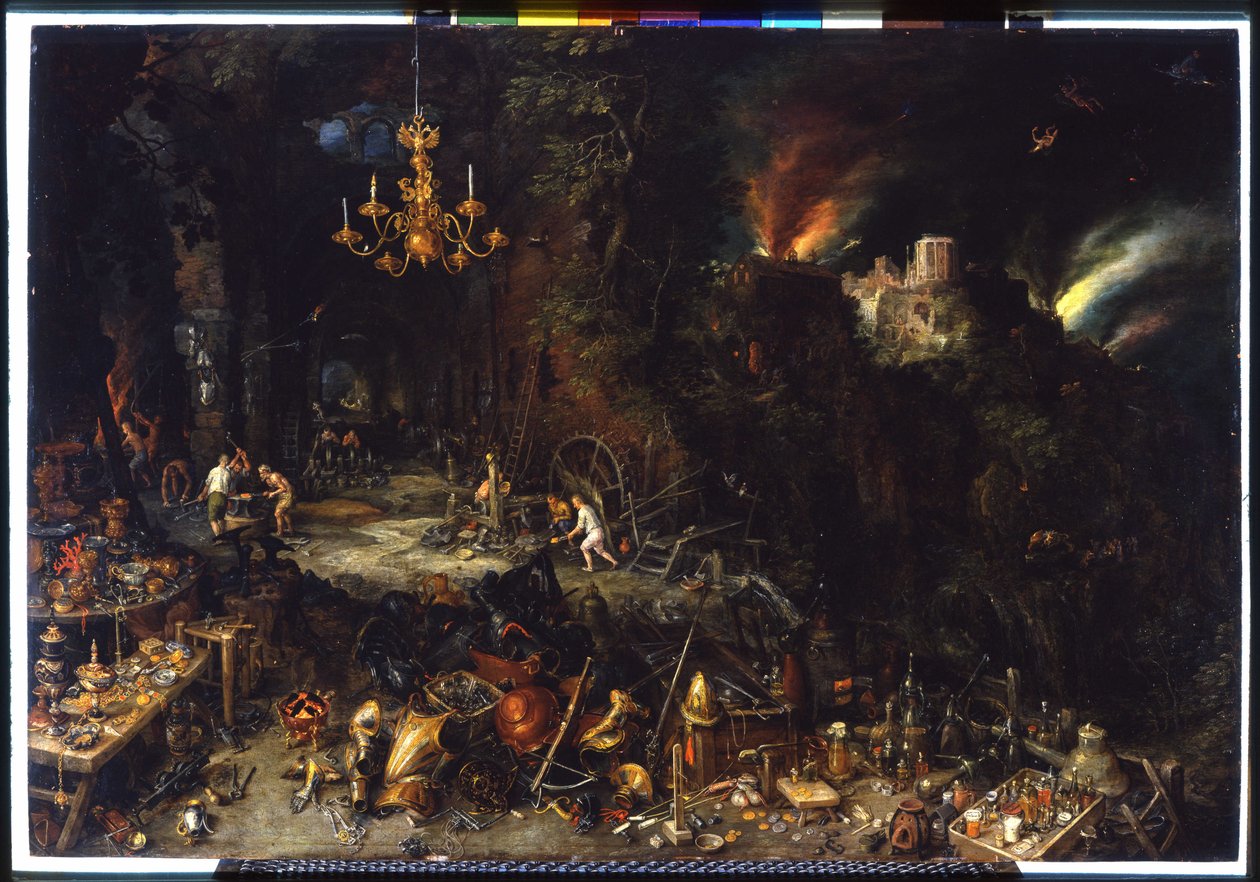 Ilden av Brueghel Jan I (1568-1625) 1621 (olje på lerret) av Jan the Elder Brueghel
