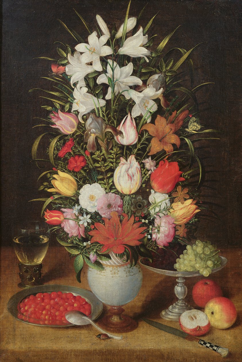 Vase med blomster av Jan the Elder Brueghel