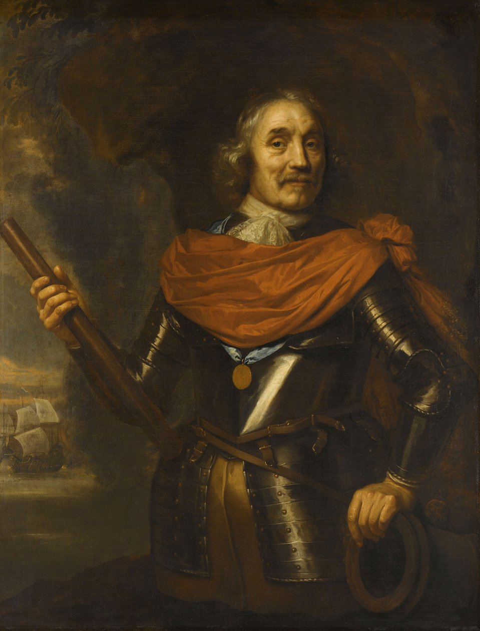 Maerten Harpertsz Tromp, viseadmiral, 1640-53 av Jan the Elder Lievens