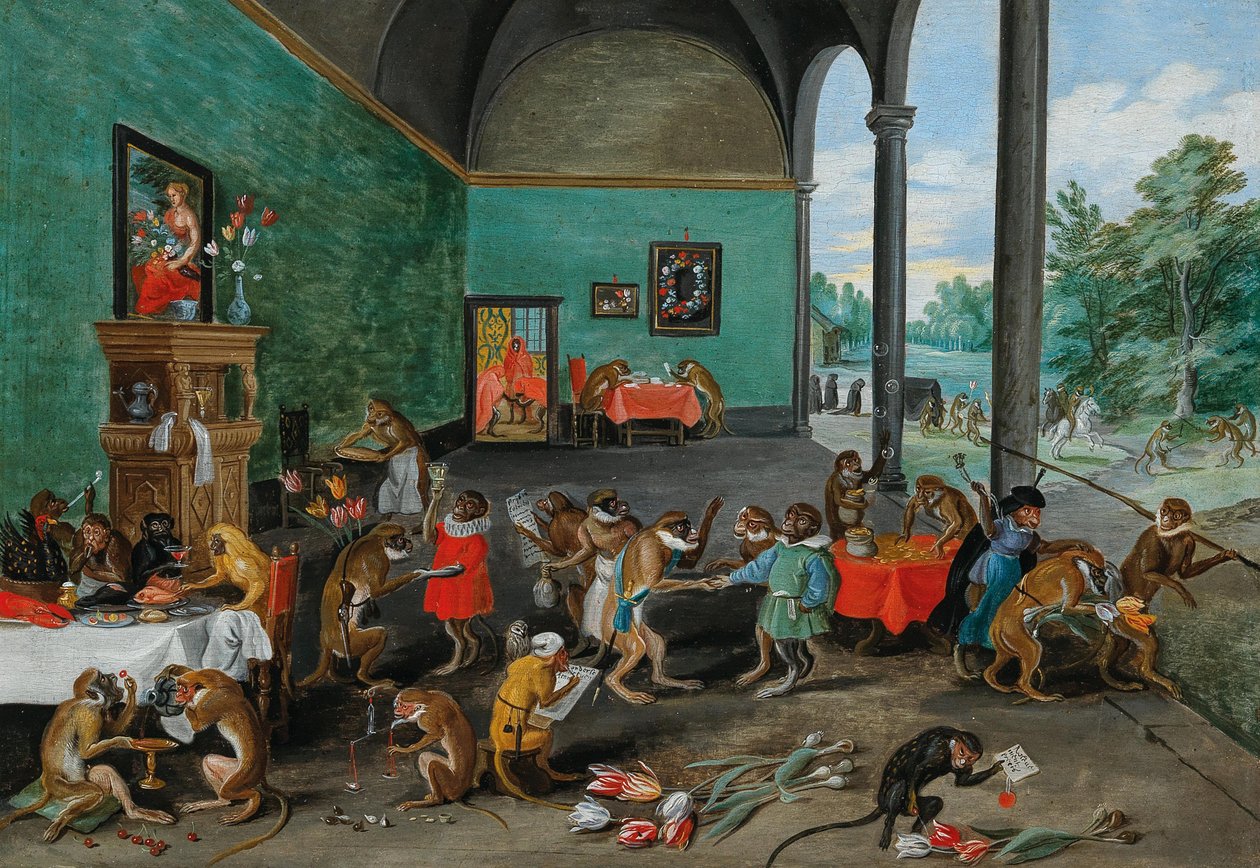 Allegory of Tulip Mania, midten av 1600-tallet. (olje på tre) av Jan the Younger Brueghel