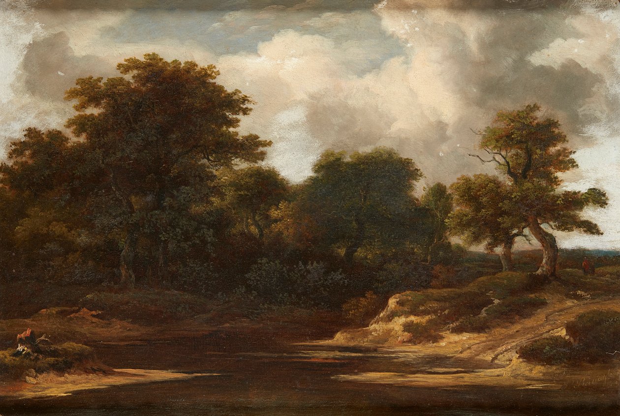 Et stilleben med diverse blomster i en kurv (olje på lerret) av Jan van (after) Os