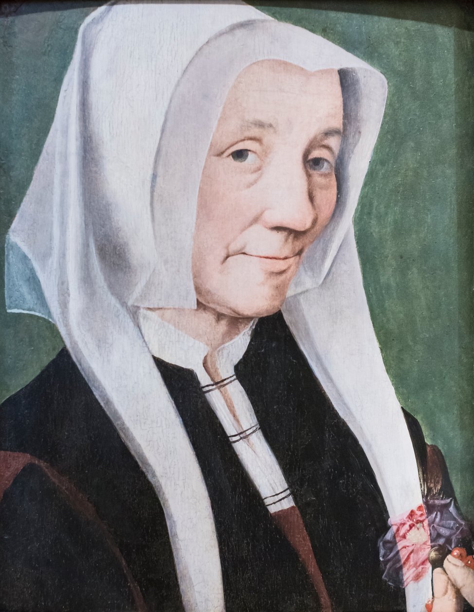 Portrett av en gammel kvinne, kjent som Luthers kone av Jan van (studio of) Scorel