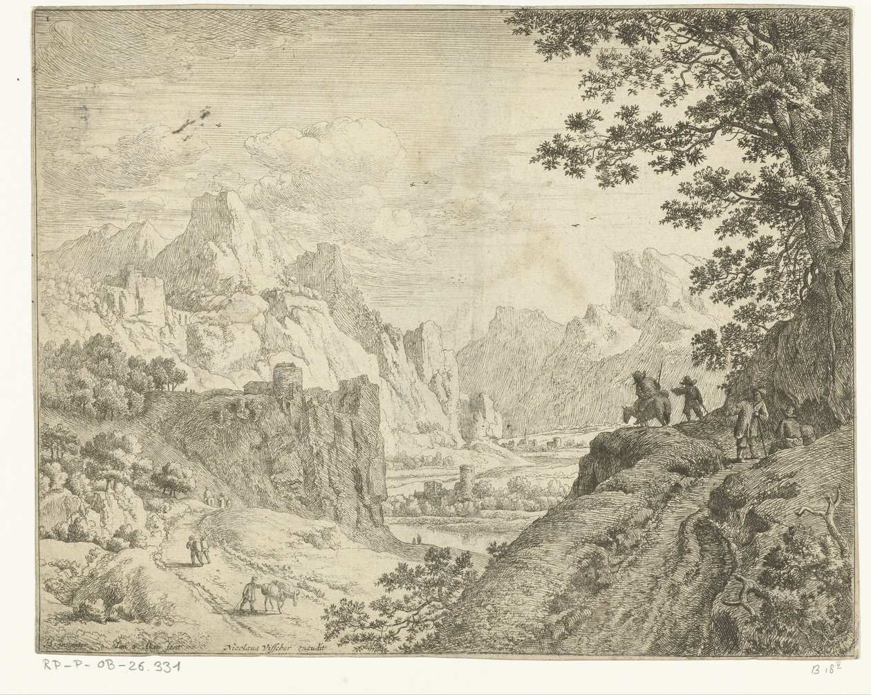 Elvelandskap med reisende Rhinlandskap (serietittel) av Jan van Aken