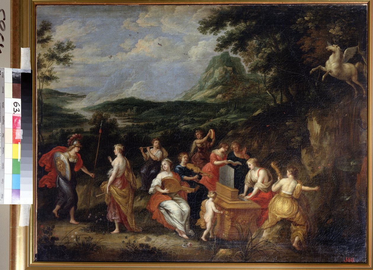 Pallas Athena og musene av Jan van Balen