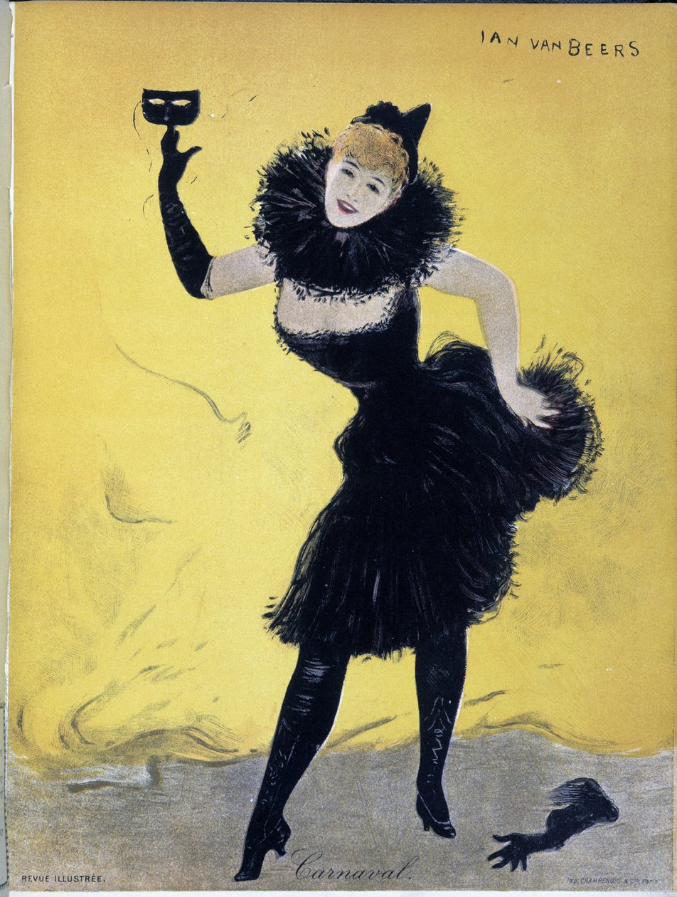 Carnival, cover av “” Revue illustrée””, av Jan Vanbeers, sd. 1800-tallet av Jan van Beers
