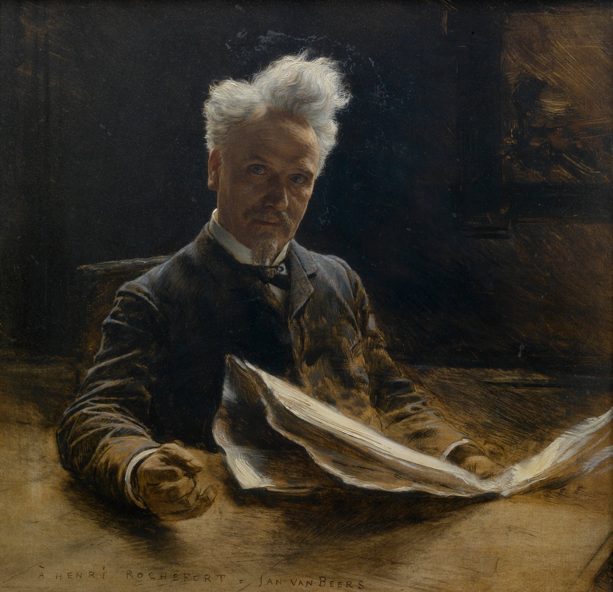 Henri Rochefort (olje på lerret) av Jan van Beers