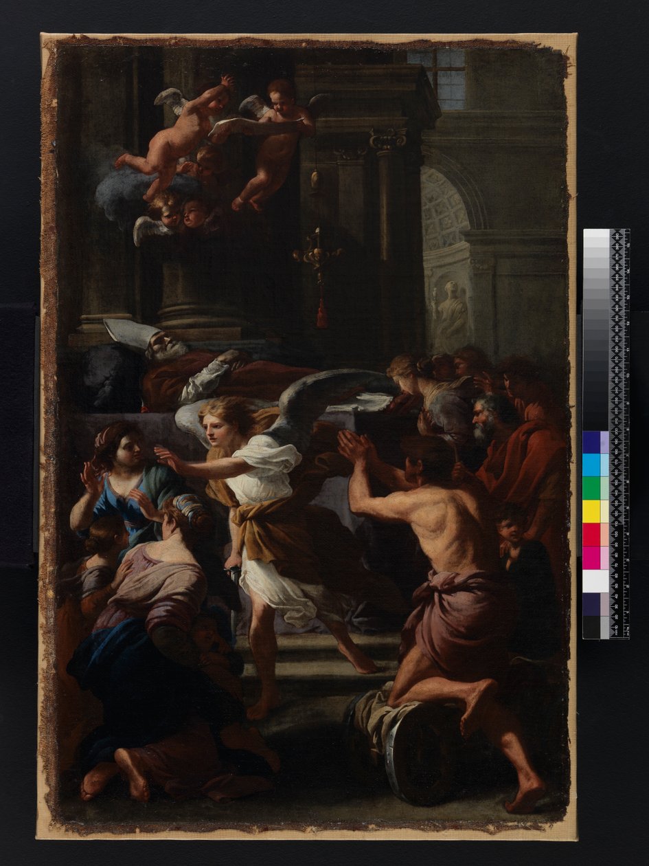 The Veneration of St. Lambert, 1648 av Jan van Bike Miel