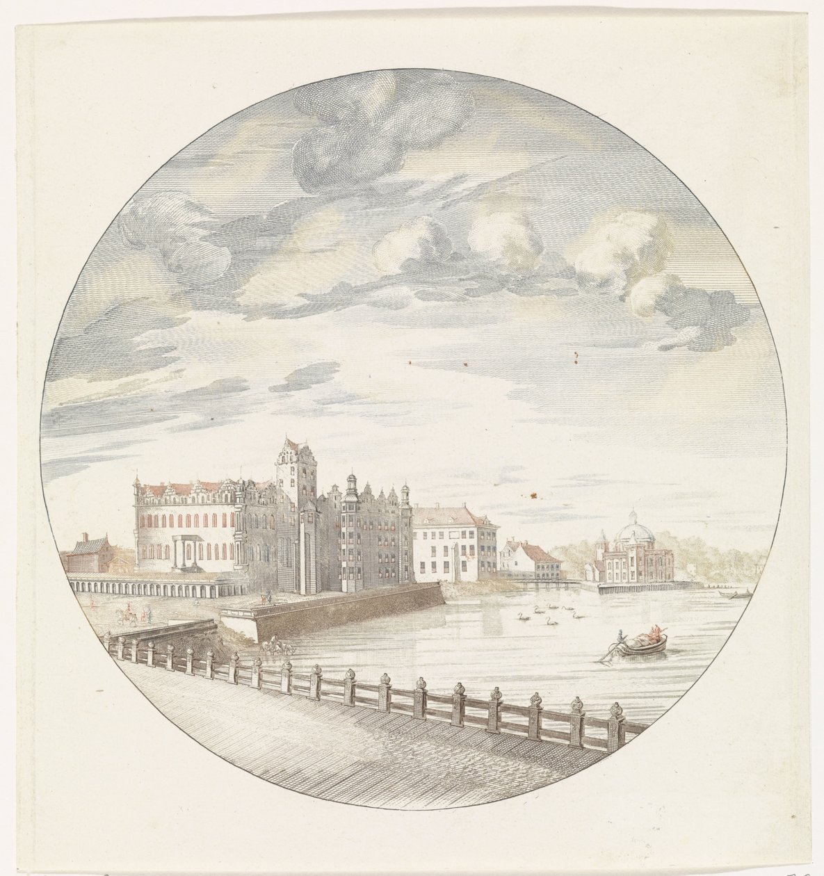Utsikt over Berlin City Palace fra elvesiden av Jan van Call (I) (possibly)