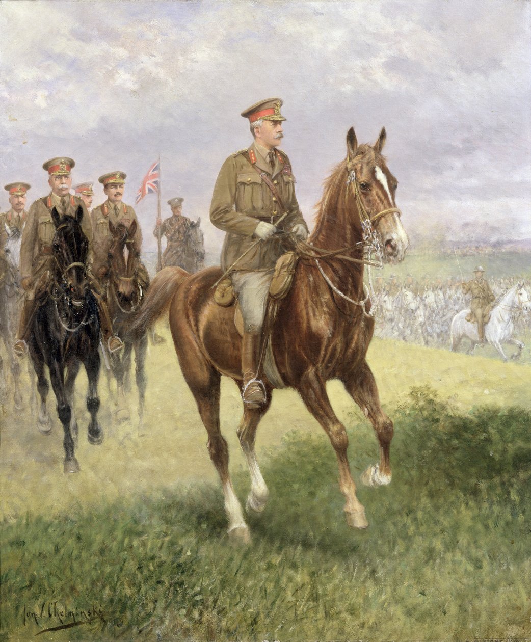 Feltmarskalk Haig (1861-1928) av Jan van Chelminski