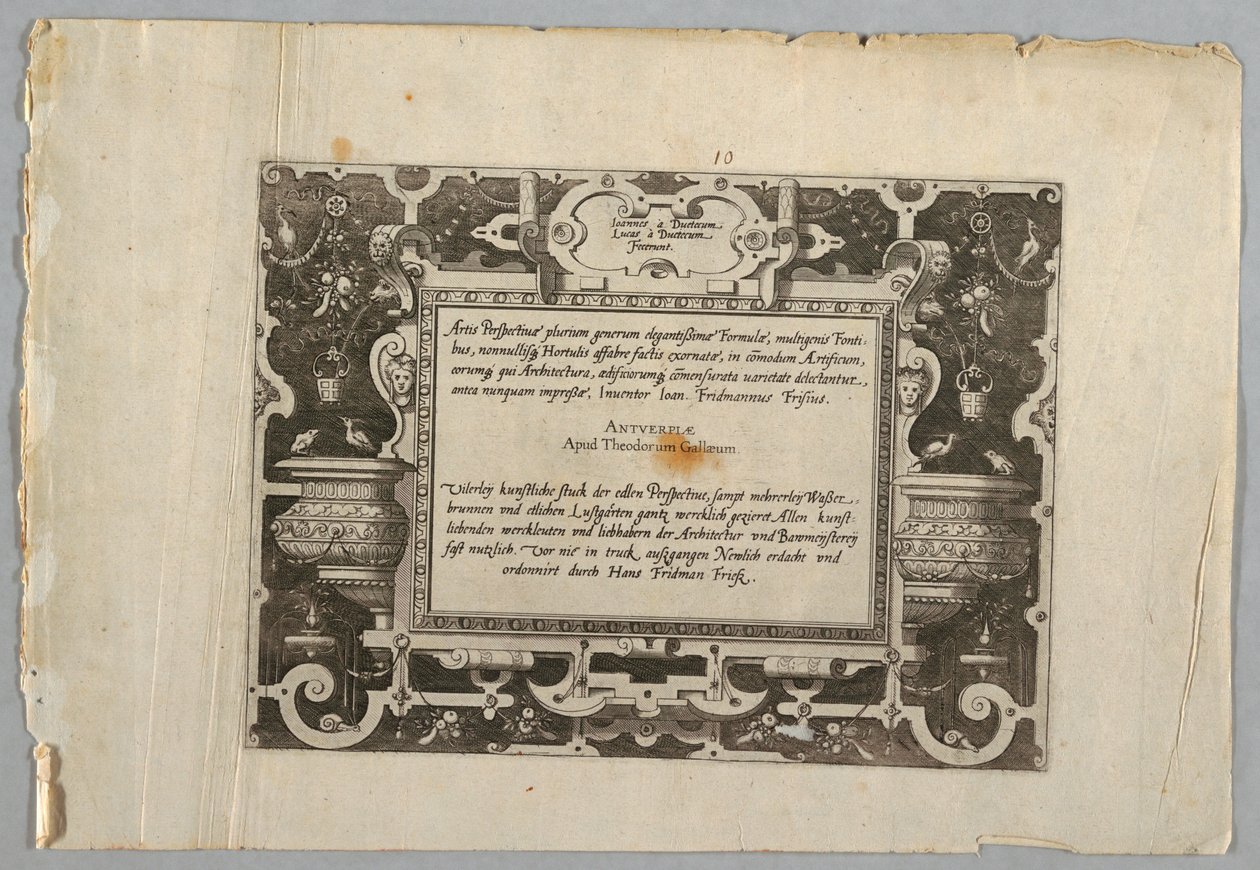 Trykk, tallerken av Jan van Doetechum the Elder