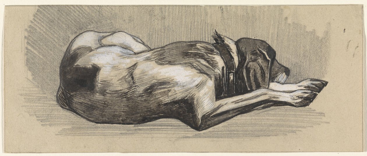 Sovende hund, til høyre av Jan van Essen