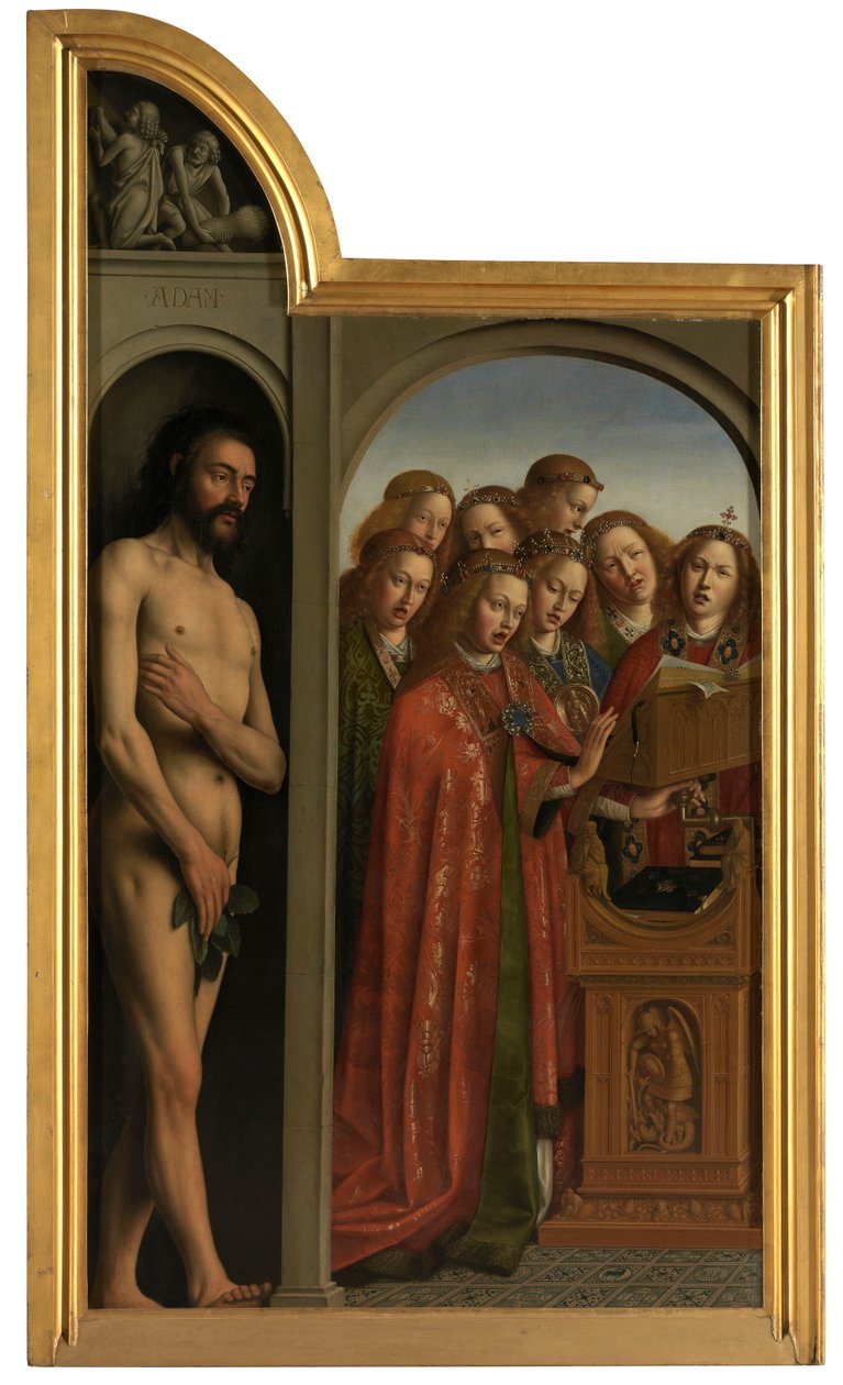 Adam og syngende engler av Jan van Eyck