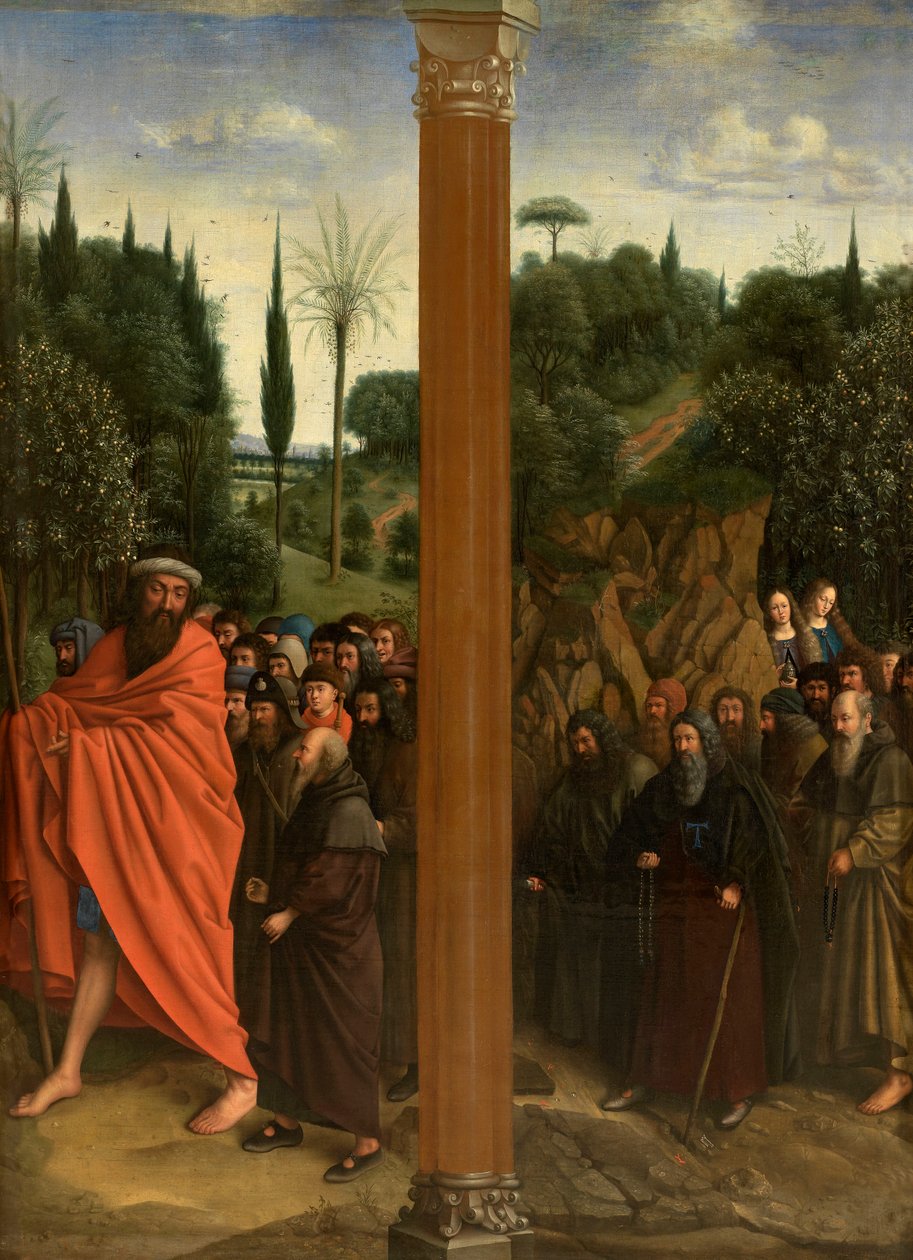 Hellige eremitter og hellige pilegrimer av Jan van Eyck