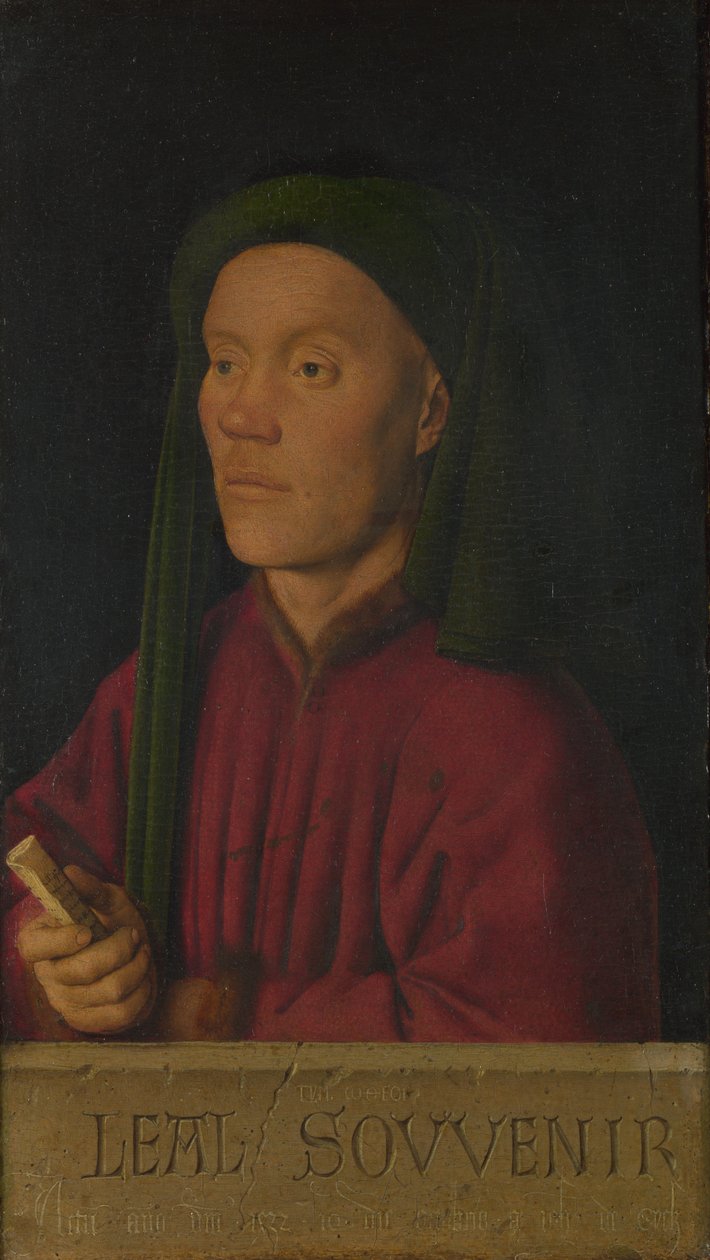 Léal Souvenir Loyal Remembrance, 1432 av Jan van Eyck