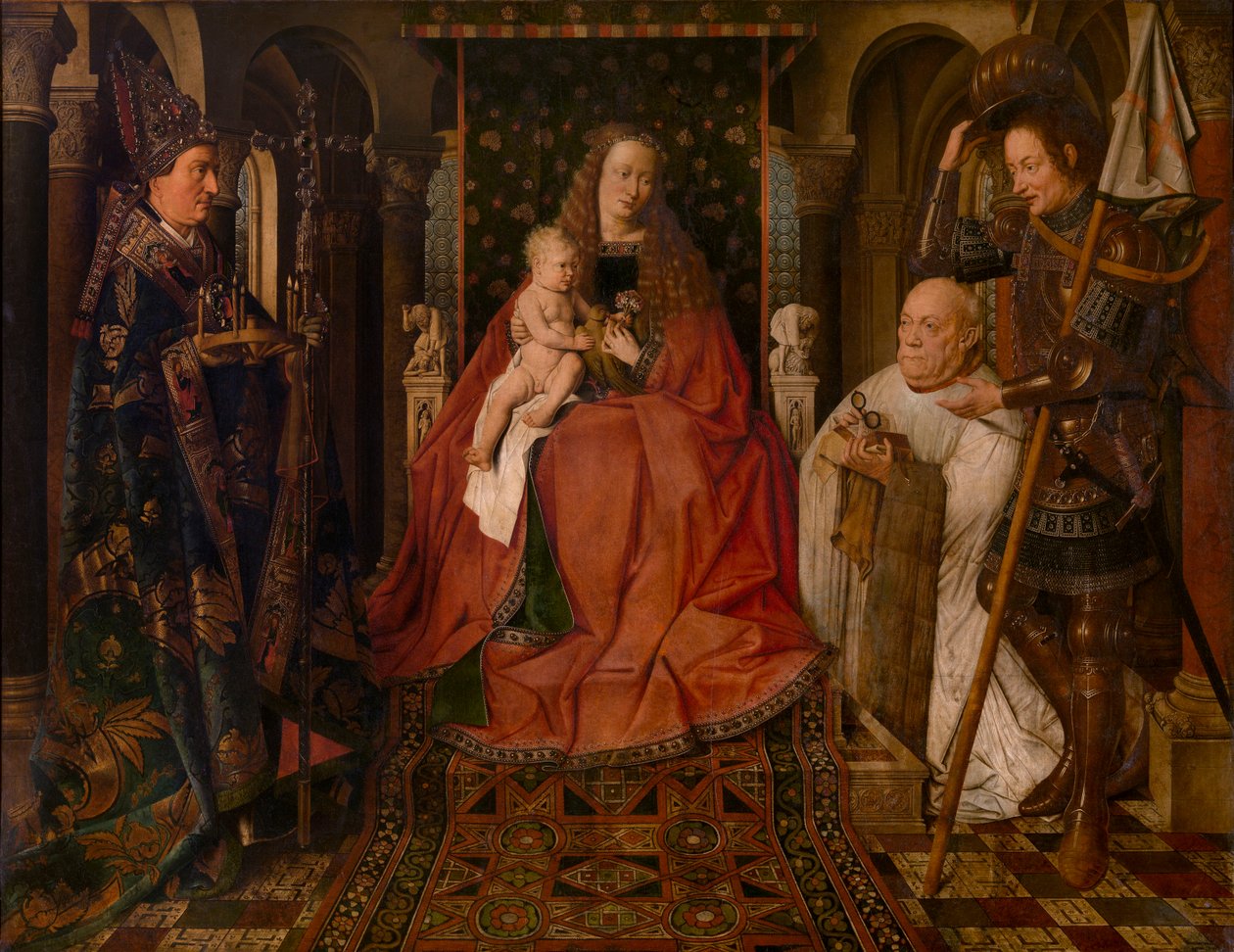 Madonna omgitt av Sankt Georg, Sankt Donatianus av Reims og donorkaniken Van der Paele av Jan van Eyck