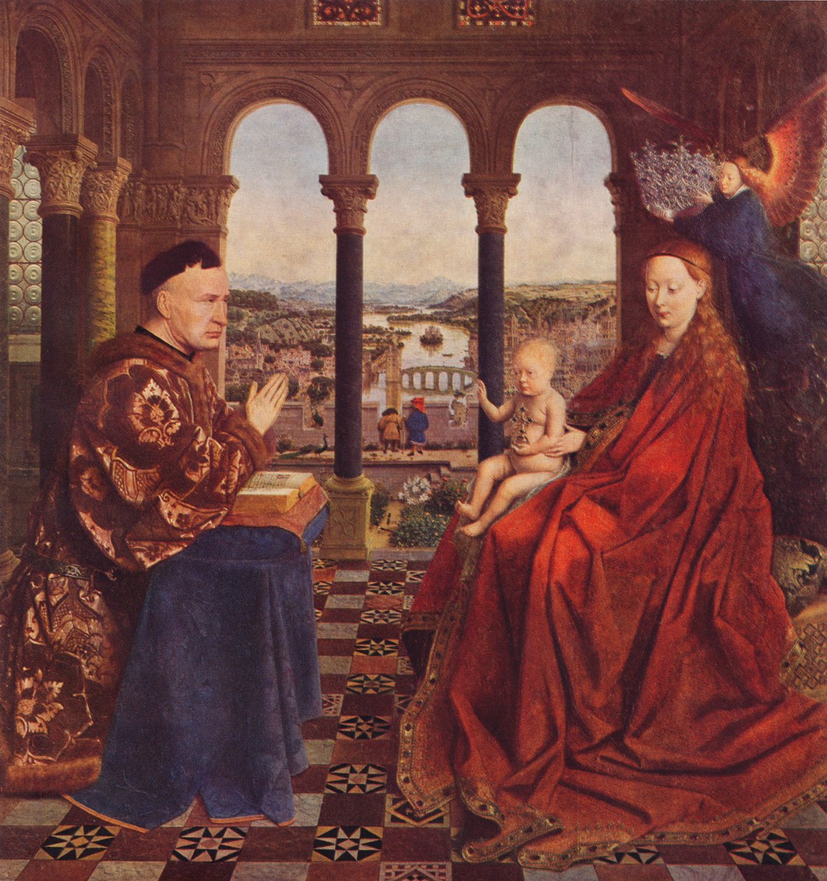 Madonna av kansler Rolin, c1435, 1938 av Jan van Eyck
