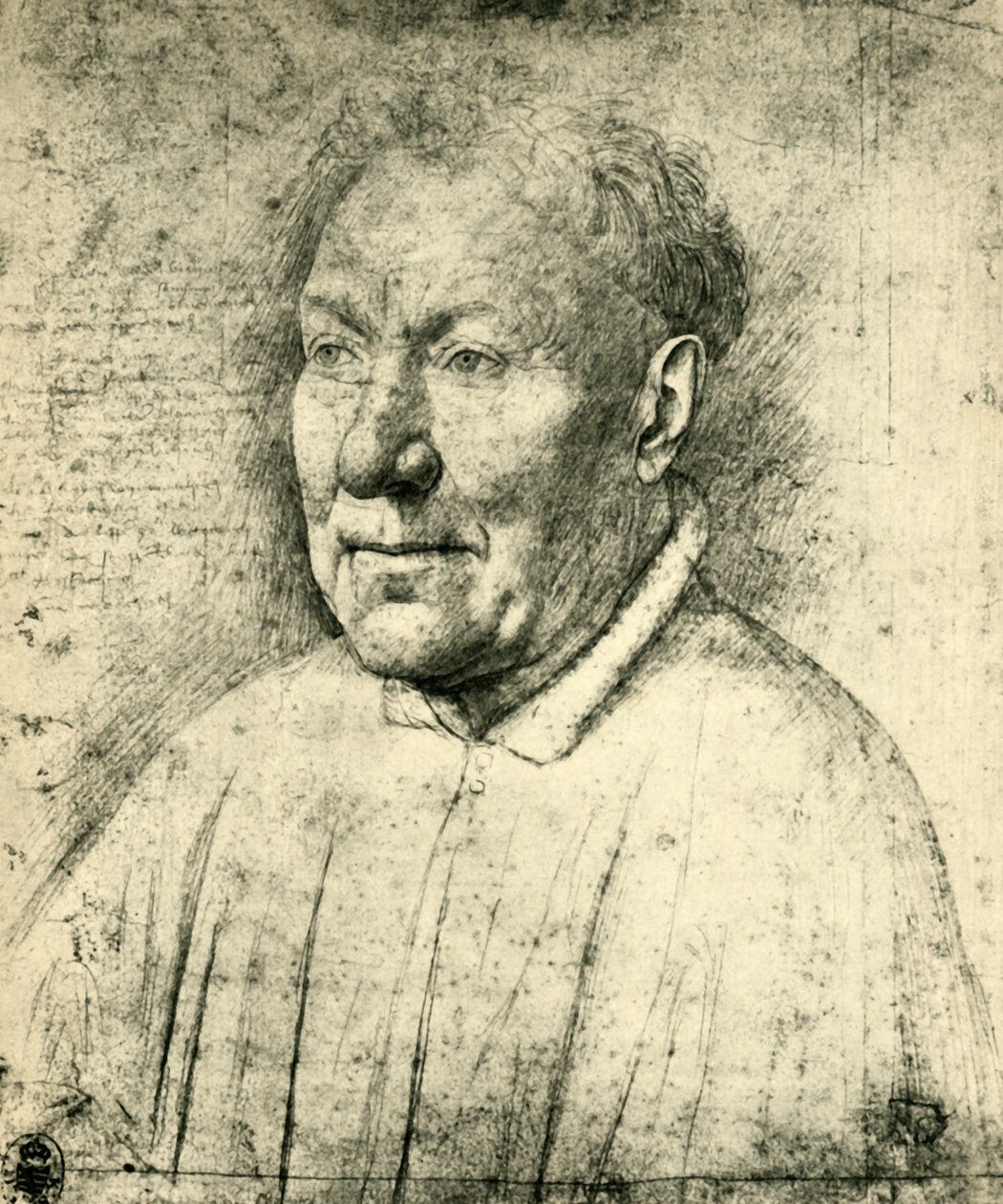 Portrett av kardinal Niccolò Albergati, c1430, 1943. av Jan van Eyck