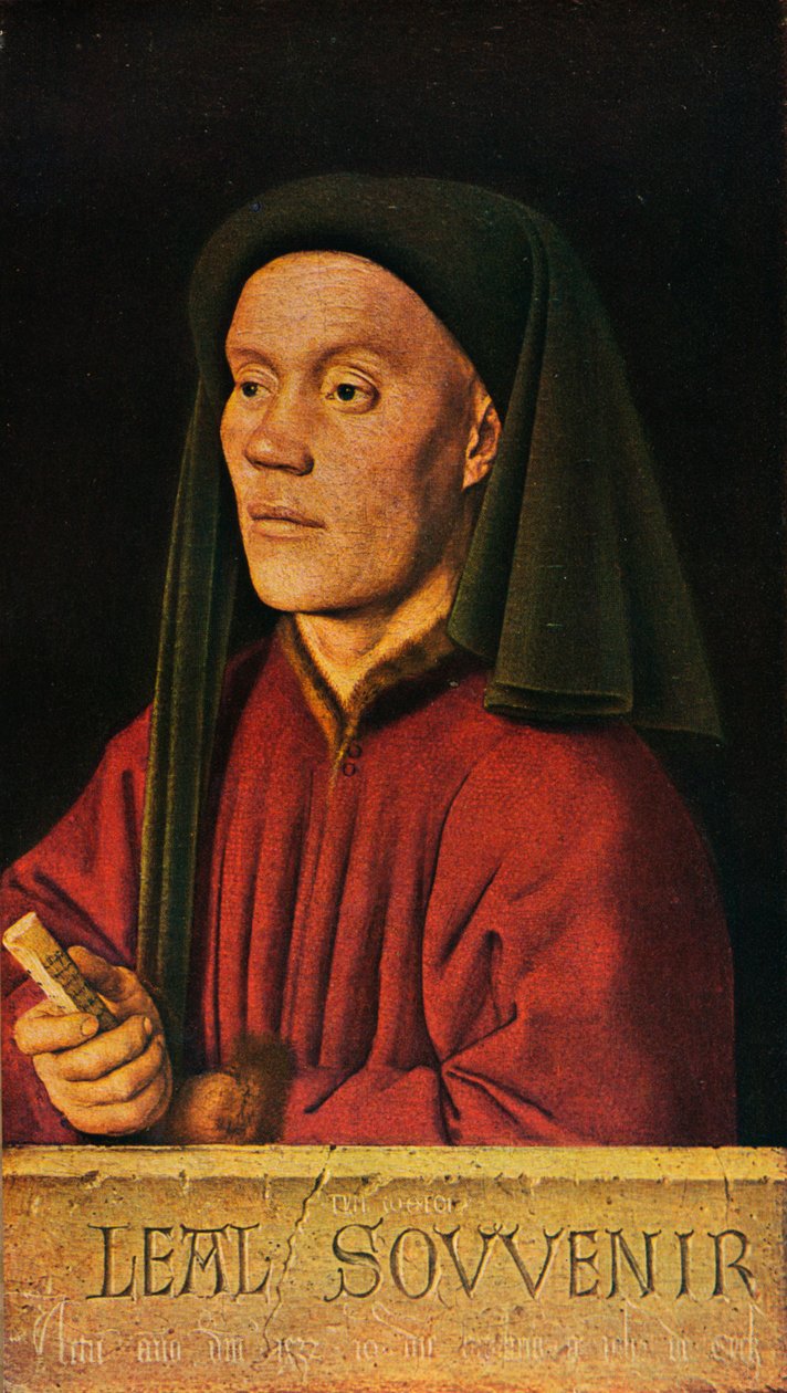 Portrett av en mann Léal Souvenir, 1432, 1909 av Jan van Eyck
