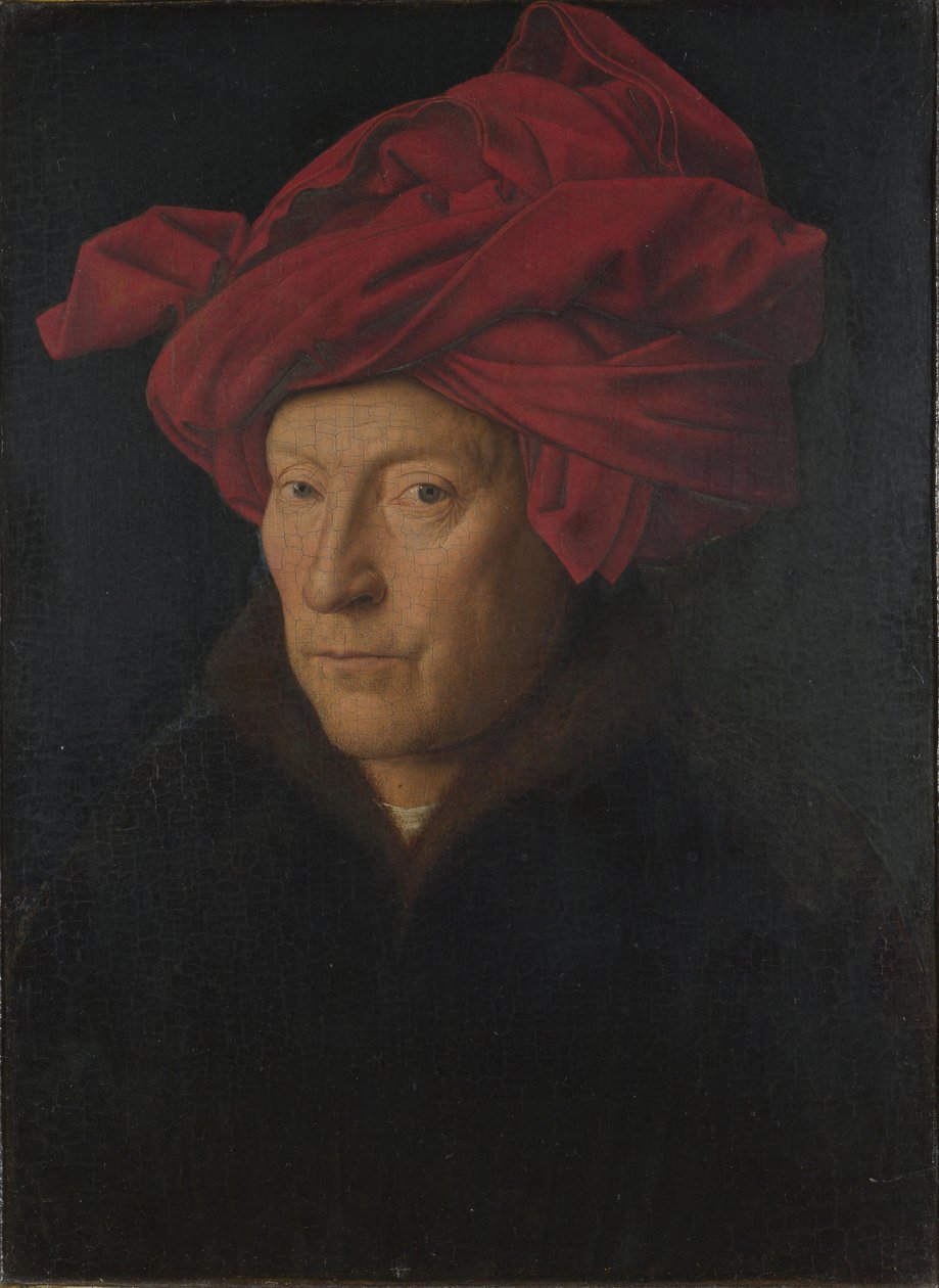 Portrett av en mann selvportrett, 1433 av Jan van Eyck