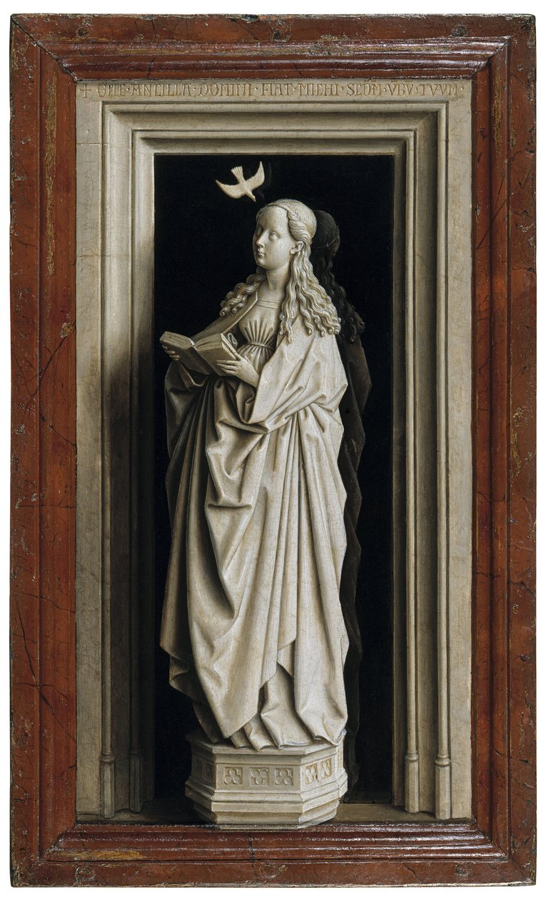 Bebudelsesdiptyken, høyre panel, 1434-1435 av Jan van Eyck