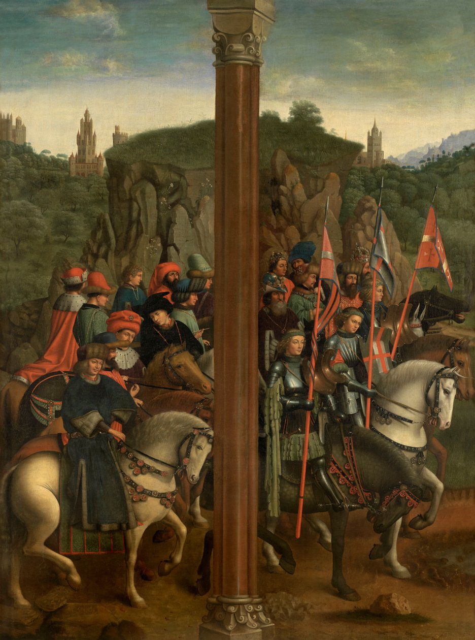 Kristi riddere og de rettferdige dommerne av Jan van Eyck