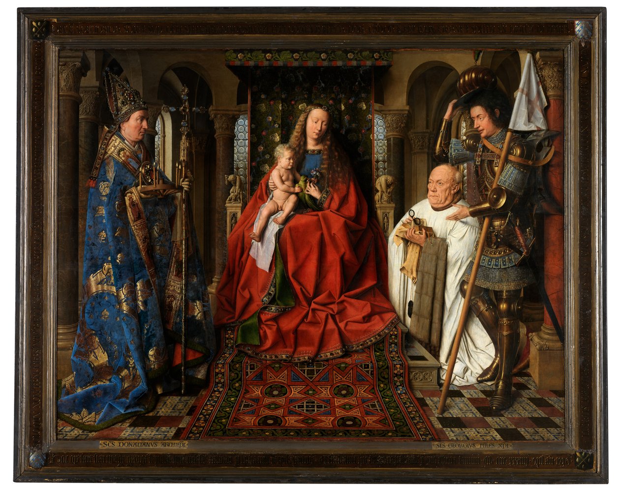Jomfruen og barnet med kanon Joris van der Paele av Jan van Eyck