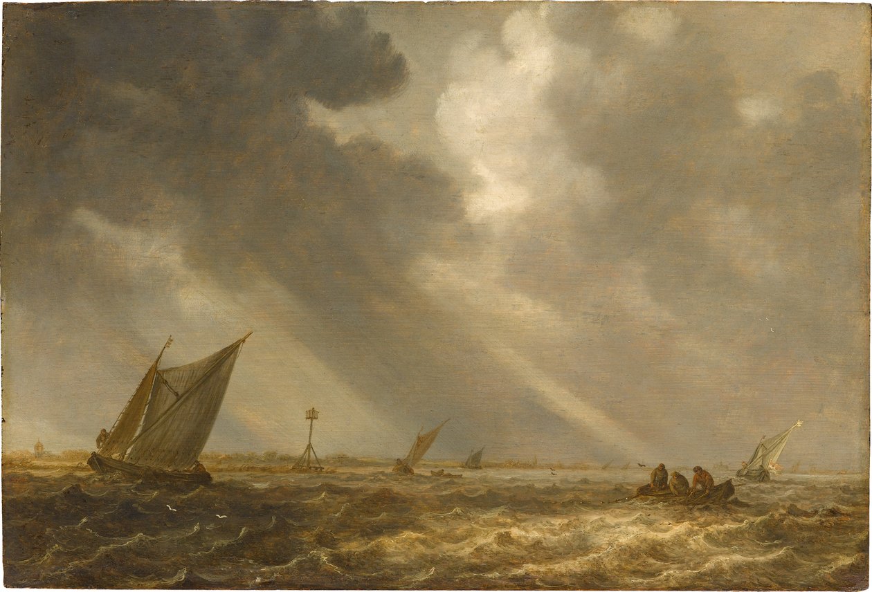 Storm på Haarlemmermeer av Jan van Goyen