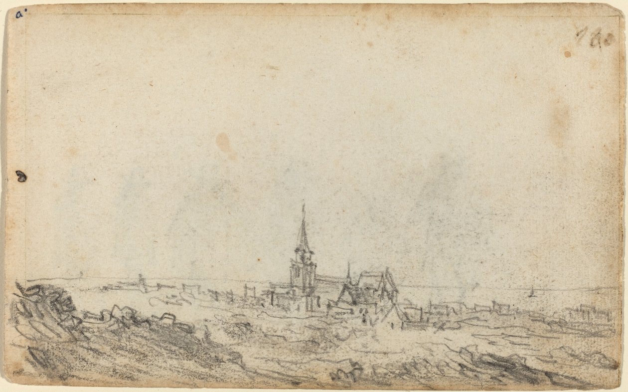 Utsikt over Scheveningen [recto] av Jan van Goyen