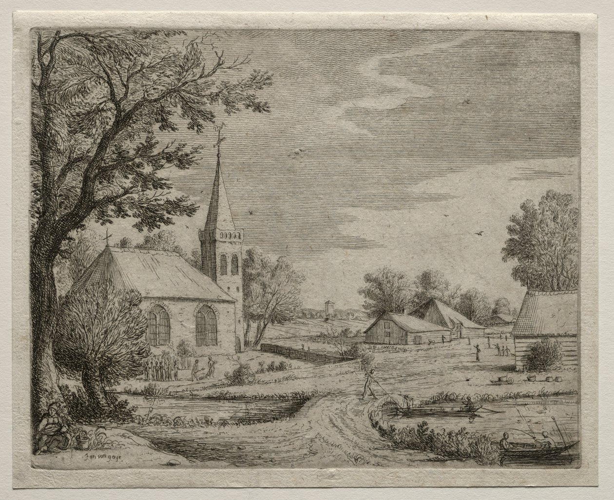 Landsbykirke av Jan van Goyen