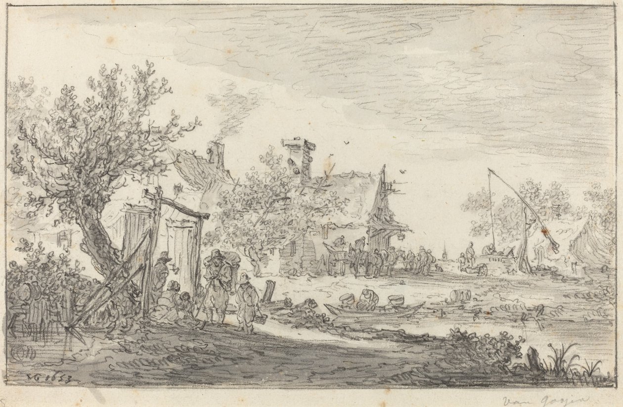 Wayside Inn av Jan van Goyen