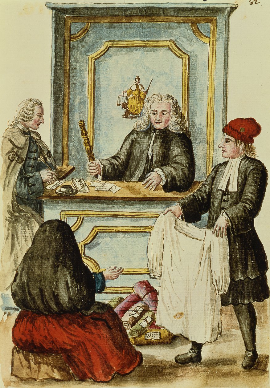 En auksjon (wc på papir) av Jan van Grevenbroeck