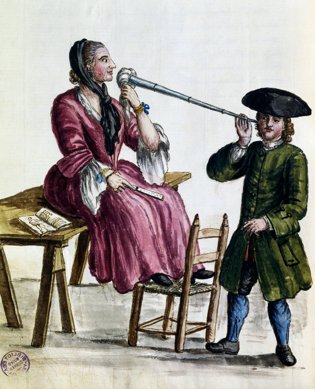 Forutsigelse om lykke, illustrasjon fra kostymer til venetianere i nesten alle aldre, flittig samlet og malt på 1700-tallet, Giovanni di Grevembroch (1731-1807) av Jan van Grevenbroeck